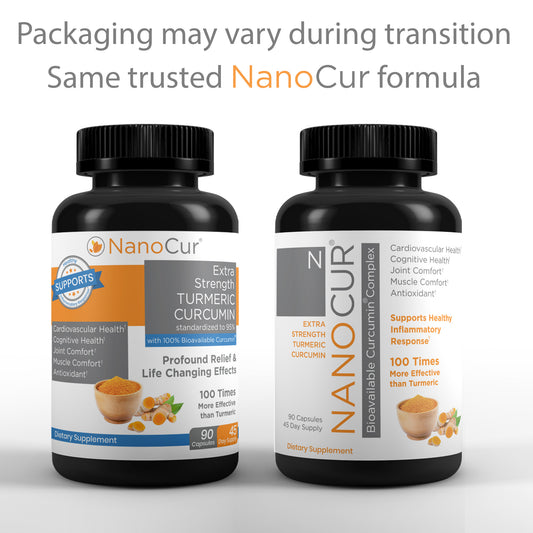 Nanocur Turmeric Curcumin 90 count bottle